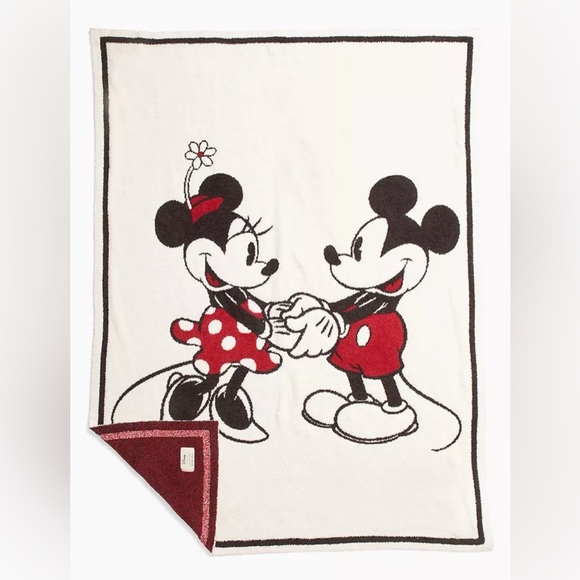 Barefoot Dream CozyChic Mickey & Minnie Blanket 45”x60” - Picture 1 of 4